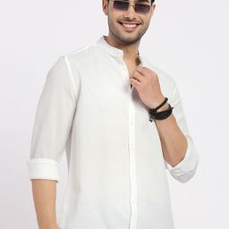 SHOWOFF Men Standard Slim Fit Opaque Casual Shirt-image-5