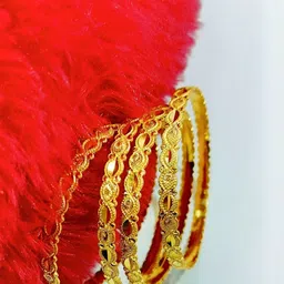 SGN fashion Gold Brass Bangles-picture-12