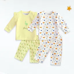 Kidbea Infants Pack Of 2 Printed T-Shirt With Pyjamas Clothing Set-picture-8
