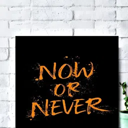 Chaque Decor Black & Orange Printed Motivational Quotes Wooden Wall Art-image-50