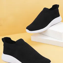 CLYMB Men Slip-On Contrast Sole Sneakers-image-38