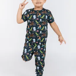THE PLUSH CLUB Kids Printed Night suit-image-47