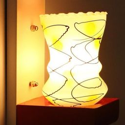 SOMIL Red Glass Cylinder Printed Wall Lamps-image-40