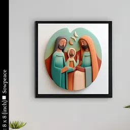 SOWPEACE White & Green 1 Piece Canvas Abstract Wall Photographs-image-94