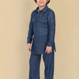 Mera Rang Boys Regular Thread Work Kurta with Salwar image 4