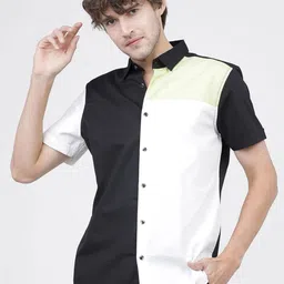 HIGHLANDER Men Colourblocked Slim Fit Shirt-picture-10
