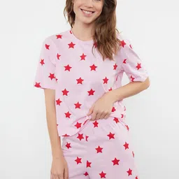 Trendyol Women Abstract Printed Night suit-image-36