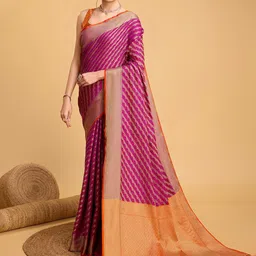 OFLINE SELECTION Woven Design Zari Pure Silk Patola Saree-picture-24