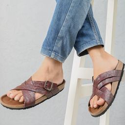 Appelon Men Maroon Sandals-image-38