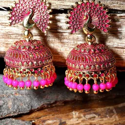 Anouk Dome Shaped Jhumkas Earrings-23