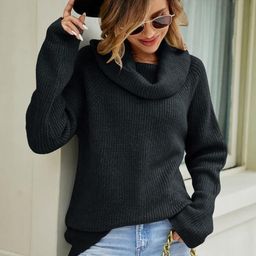 HERE&NOW Women Black Longline Pullover Sweater-picture-28
