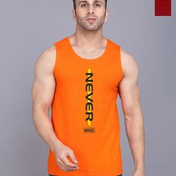 SLOWLORIS Men Pack Of 2 Typography Printed Round Neck Cotton Slim Fit T-shirts-image-85