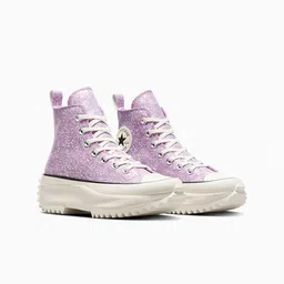 Converse Run Star Unisex Woven Design High-Top Sneakers Casual Shoes-36