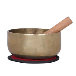Exotic India Brown Metal Singing Bowl-image-43