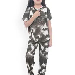BUFFARO Girls Abstract Printed T-shirt With Trousers-image-32