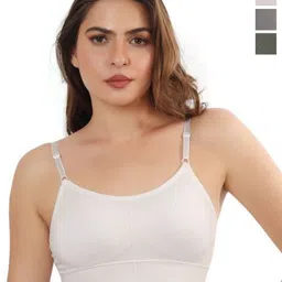 Trulymart Pack Of 3 Full Coverage Lightly Padded Non-Wired Bra-3