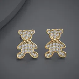 Kushal's Fashion Jewellery Gold-Plated Geometric Zircon Studded Studs-36