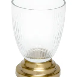 Fabindia White Glass Transparent Bath Tumbler-11