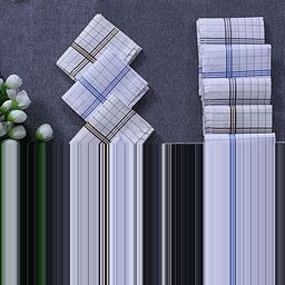 Kuber Industries Men & Boys Set Of 12 White Check Print Cotton Sweat Absorbent Hankies-3