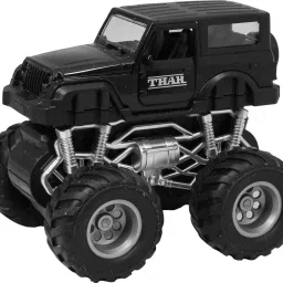 1:28 Scale Die-Cast Thar 4X4 Metal Toy Car - Light & Sound, Openable Doors-0