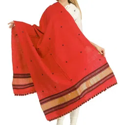 Exotic India Women Ethnic Motifs Embroidered Shawl-picture-36