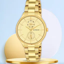 SUNDAE Women Dial & Stainless Steel Bracelet Style Straps Analogue Multi Function Watch 788524 RWC-94204-29