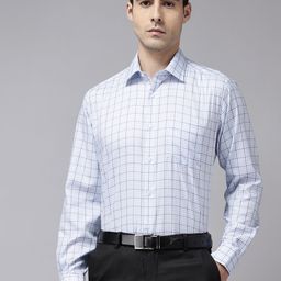 Van Heusen Custom Fit Checked Pure Cotton Formal Shirt-picture-8