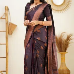 KALINI Woven Design Zari Pure Silk Banarasi Saree-image-55