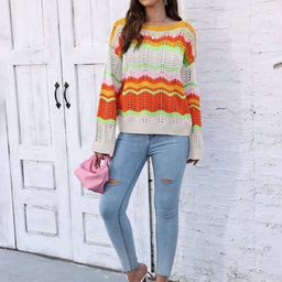 Bebe Self Design Pullover Sweater-image-59