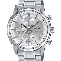 CASIO Men Dial & Stainless Steel Cuff Straps Analogue Chronograph Watch A2305-97