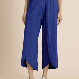 Moomaya Women Loose Fit High-Rise Trousers-image-72