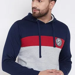 Austin wood Men Striped Hooded Sweatshirt-image-63