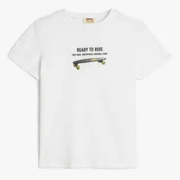 Koton Boys Typography Printed T-shirt-image-73