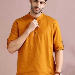 FILORI Men Checked Kurta-picture-4