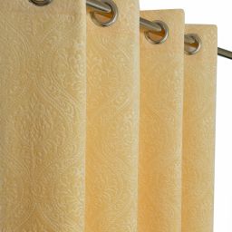 153 cm (5 ft) Velvet Room Darkening Window Curtain (Pack Of 2)-16