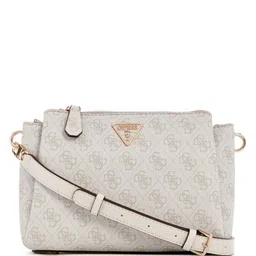 GUESS Printed PU Structured Shoulder Bag-12