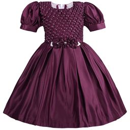 Wish Karo Girl Solid Puff Sleeve Fit & Flare Dress-image-17