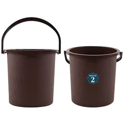 Aura Pack of 2 piece Textured Matte Contemporary Bath Accessories Set-11