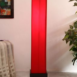 Devansh Red & Black Rectangle FloorLamps-41
