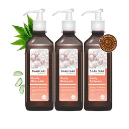 Axiom Set Of 3 Mukti Gold Pearly Body Wash With Aloevera - 250ml Each-21