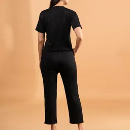 BAESD Applique Round Neck Pure Cotton T-Shirt & Trousers-picture-32