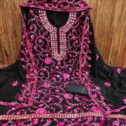 LeeliPeeri Designer Embroidered Unstitched Dress Material-image-2