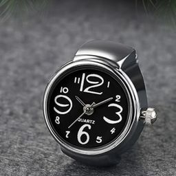 Peora Silver-Plated Analog Watch Stretchable Finger Ring-image-27