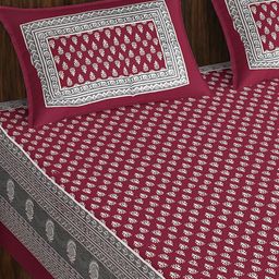 E Elma Unisex Maroon Bedsheets-image-20