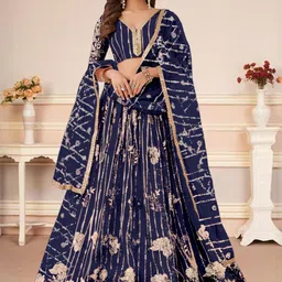 F Plus Fashion Black Net Lehenga Choli-picture-21