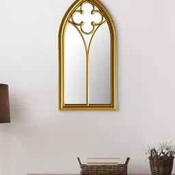Home Centre Corsica Reflection Gold-Toned Jharokha Decorative Wall Mirrors-image-60
