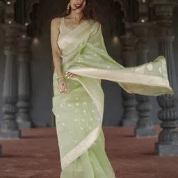 HERE&NOW Woven Design Zari Banarasi Saree-picture-29