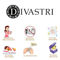 DIVASTRI Gold-Plated Circular Shaped Stud with Removable Chain Drop Earrings image 2