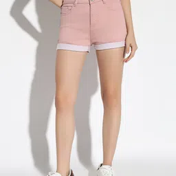 SHOWOFF Women Slim Fit Denim Shorts-picture-28