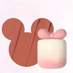 VBA Korean Bow Knots Waterproof Full Coverage Lip Mud Lipstick - 8.8 g - Brown - 03-48